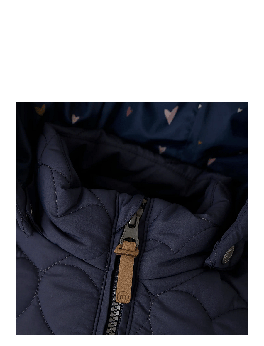 Minymo - Quilted Long Jacket - quilted jackets - parisian night - 2