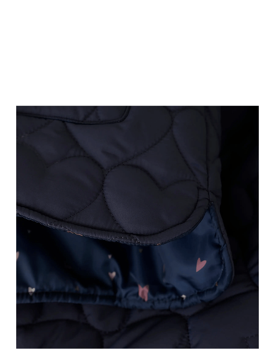 Minymo - Quilted Long Jacket - quilted jackets - parisian night - 3