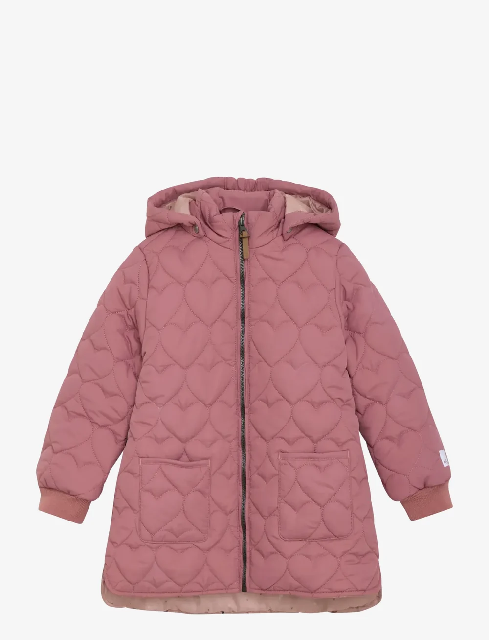 Minymo - Quilted Long Jacket - steppjacken - withered rose - 0
