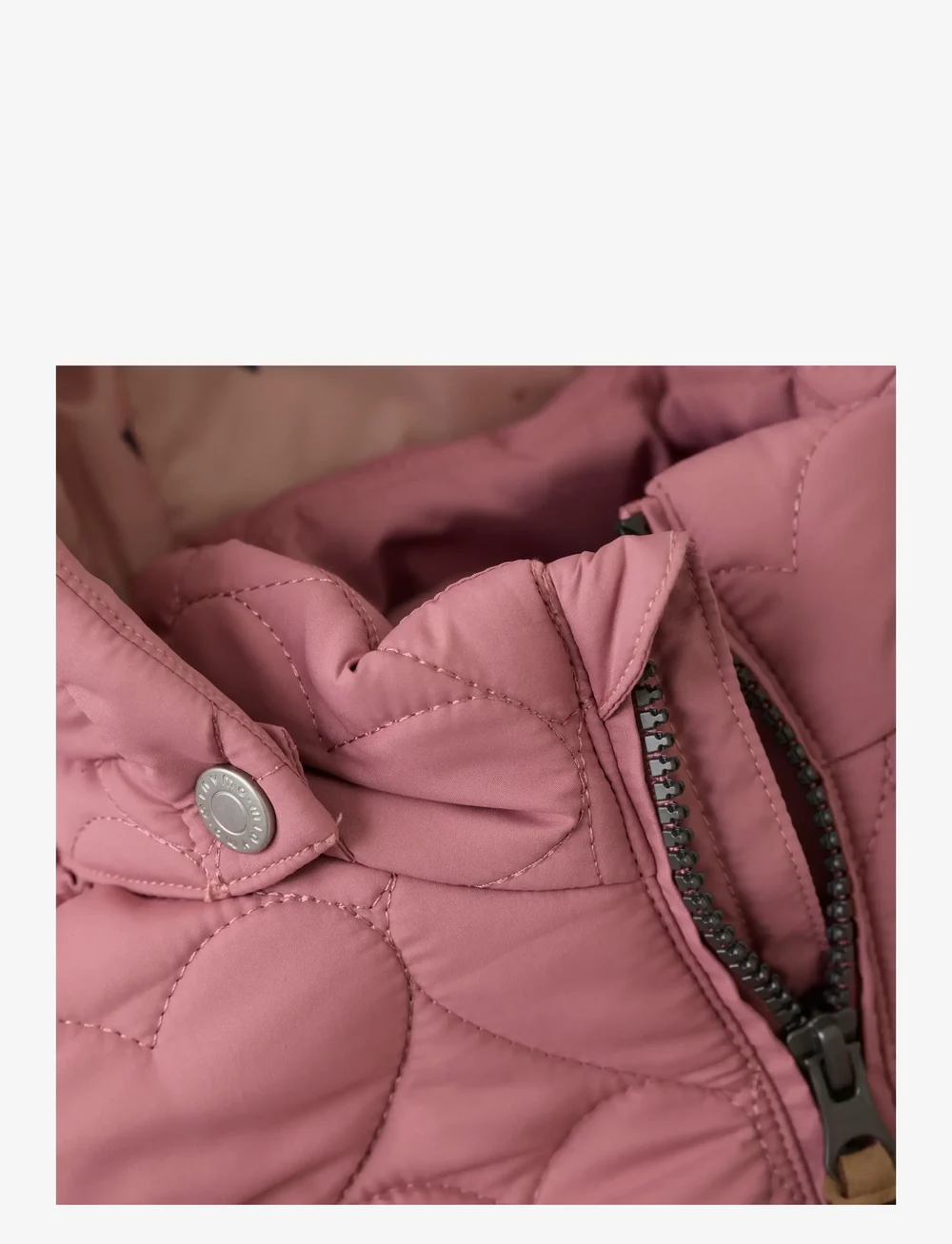 Minymo - Quilted Long Jacket - steppjacken - withered rose - 3