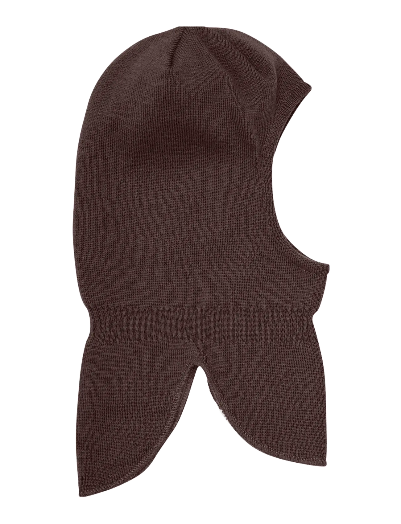 Minymo Balaclava Knit, 6-9M, Headwear, Braun - Balaclava, Kinder