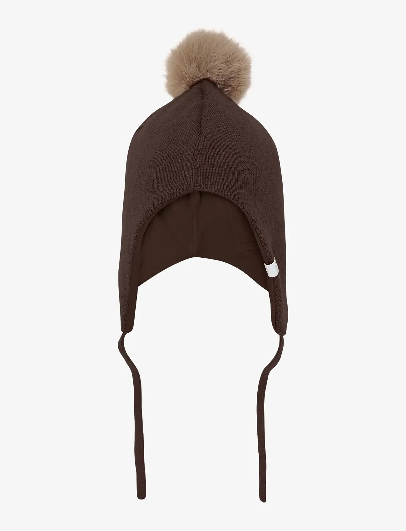 Minymo - Hat w. detachable fake fur - beanies - bracken - 1