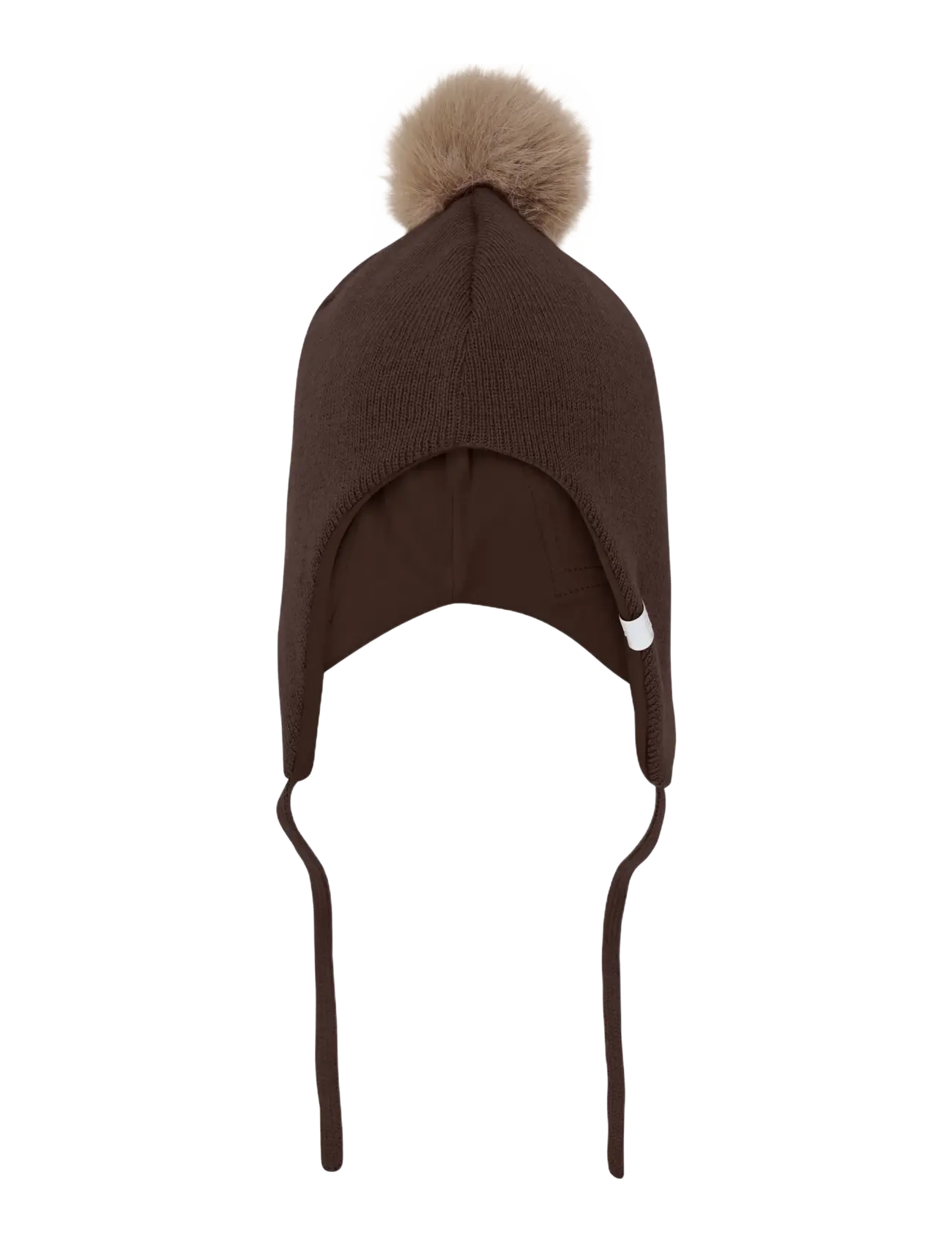 Minymo - Hat w. detachable fake fur - beanies - bracken - 1