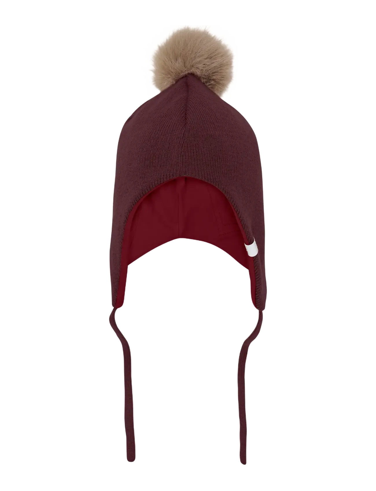 Minymo - Hat w. detachable fake fur - beanies - catawba grape - 1