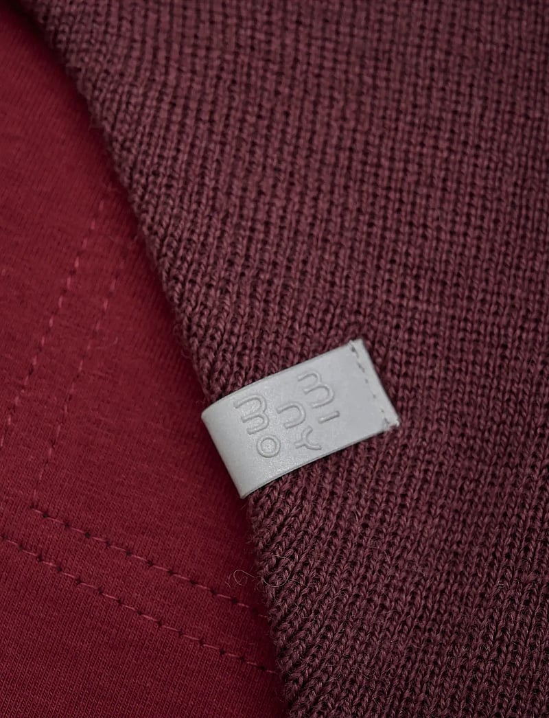 Minymo - Hat w. detachable fake fur - beanies - catawba grape - 2