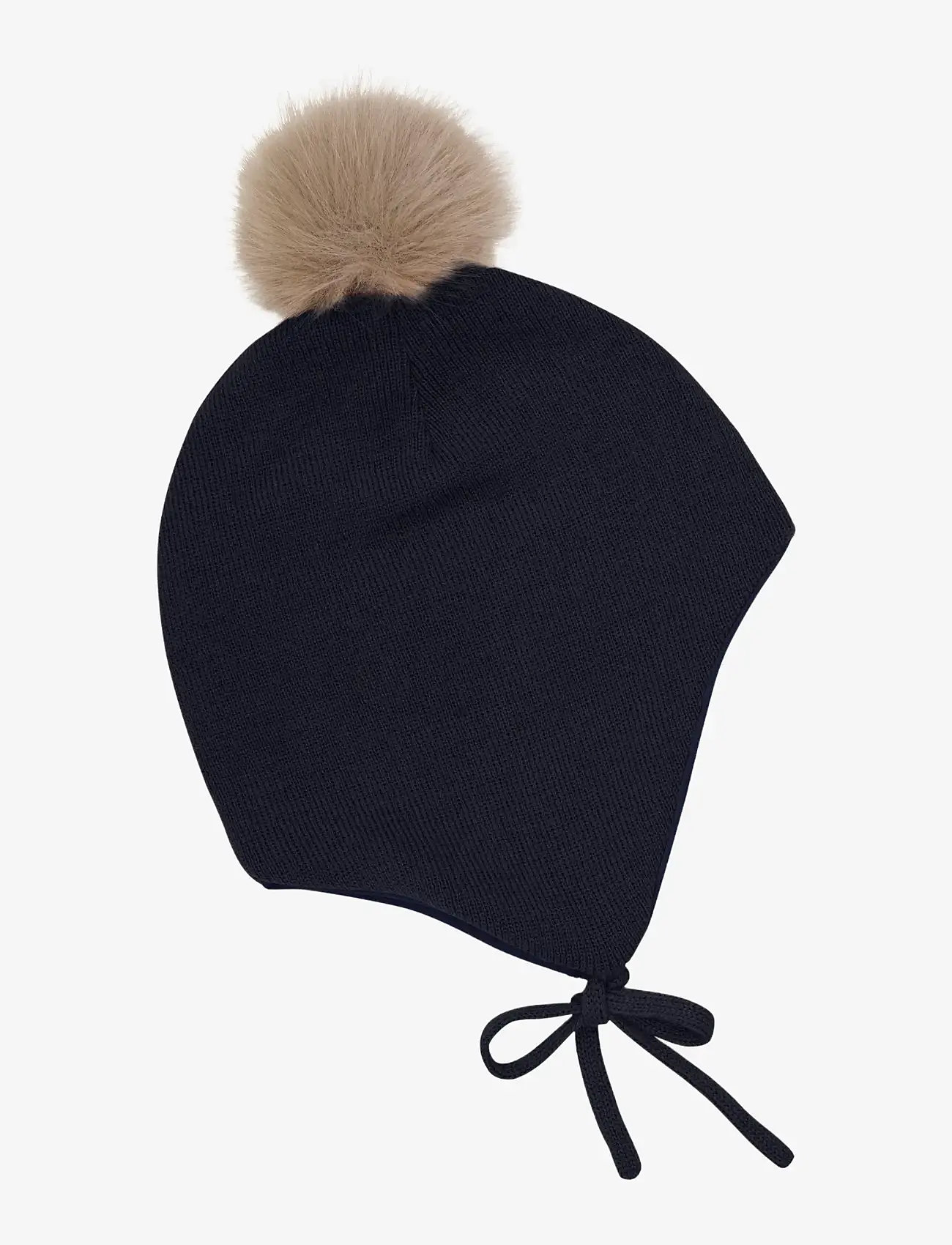 Minymo - Hat w. detachable fake fur - beanies - parisian night - 1