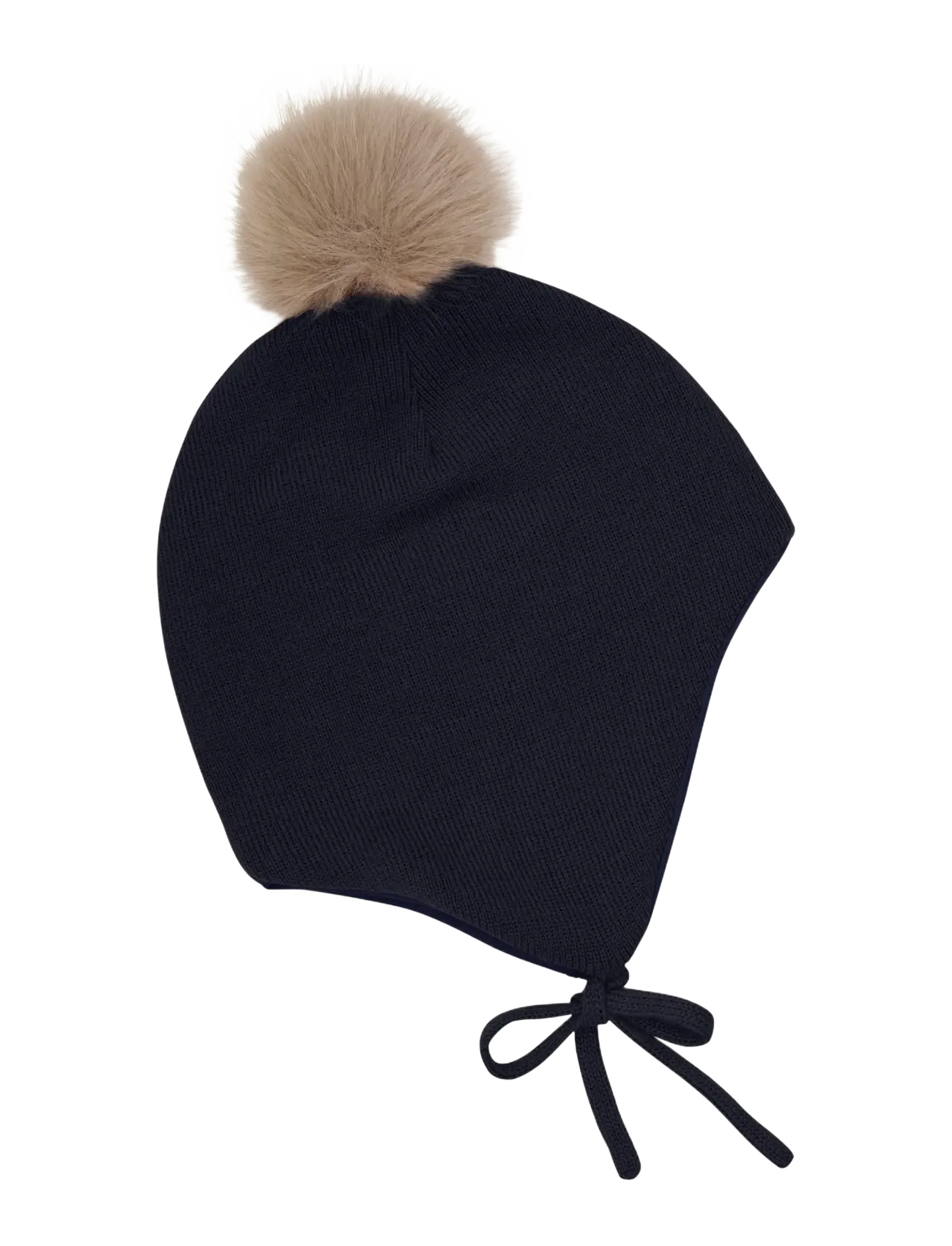 Minymo Hat w. detachable fake fur - Deals - PARISIAN NIGHT / navy