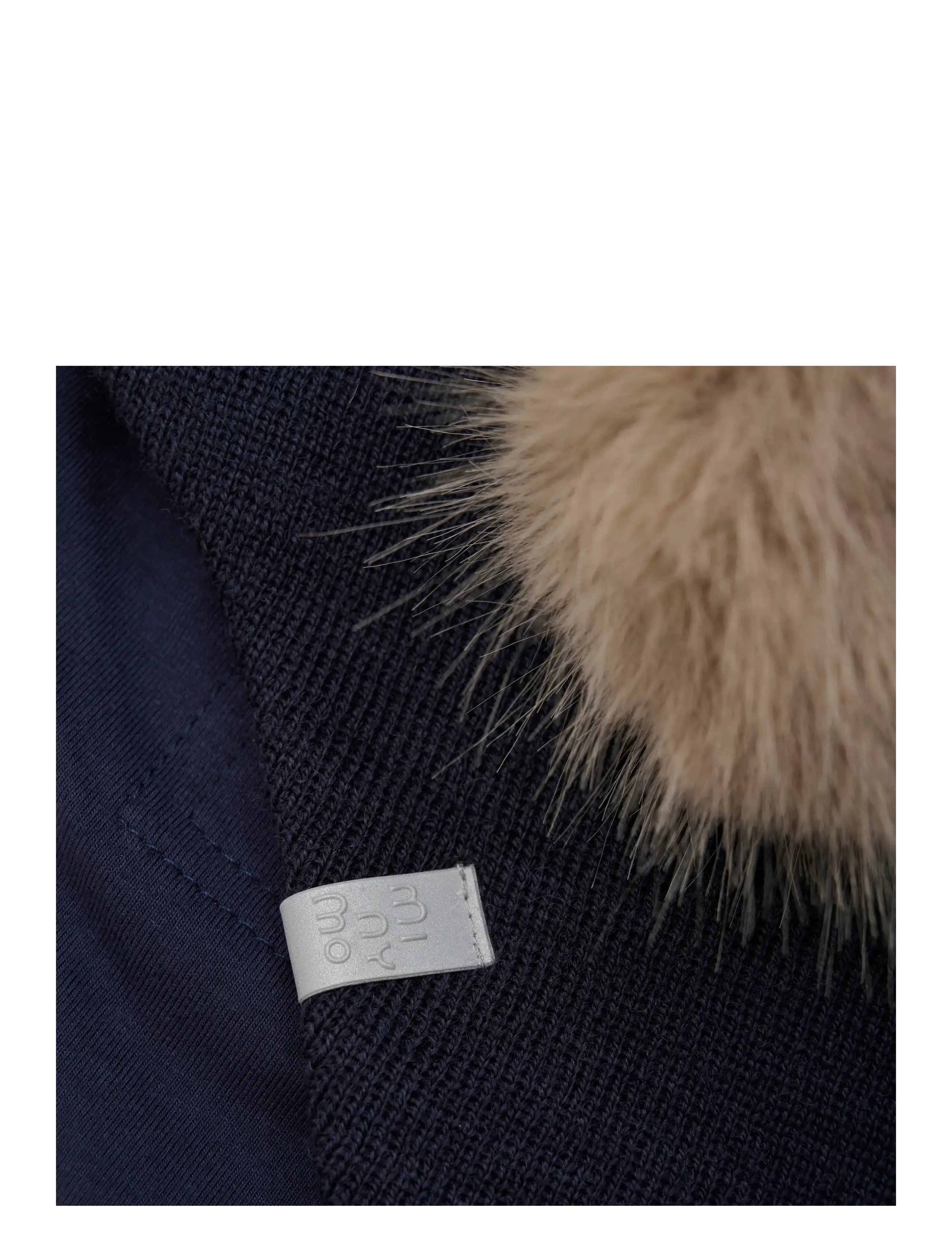 Minymo - Hat w. detachable fake fur - beanies - parisian night - 3