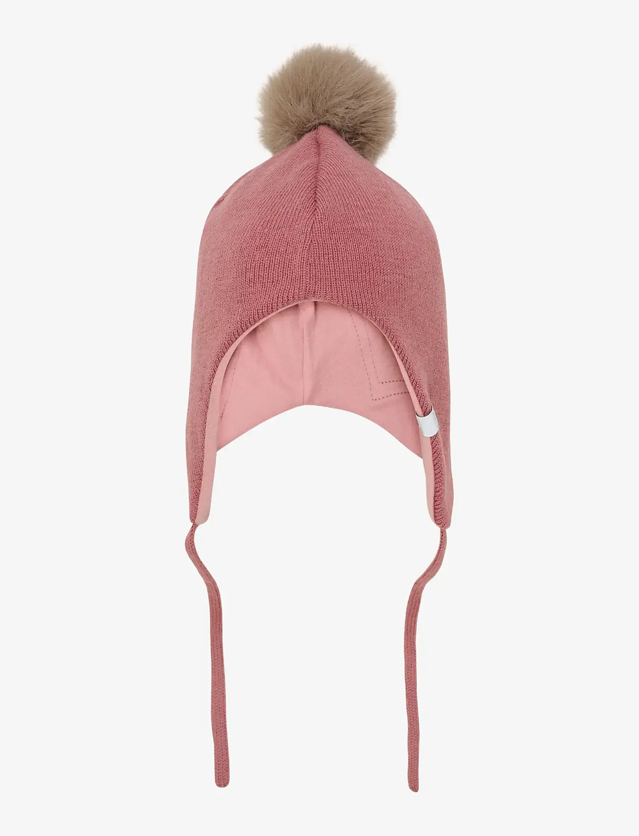 Minymo - Hat w. detachable fake fur - beanies - withered rose - 1