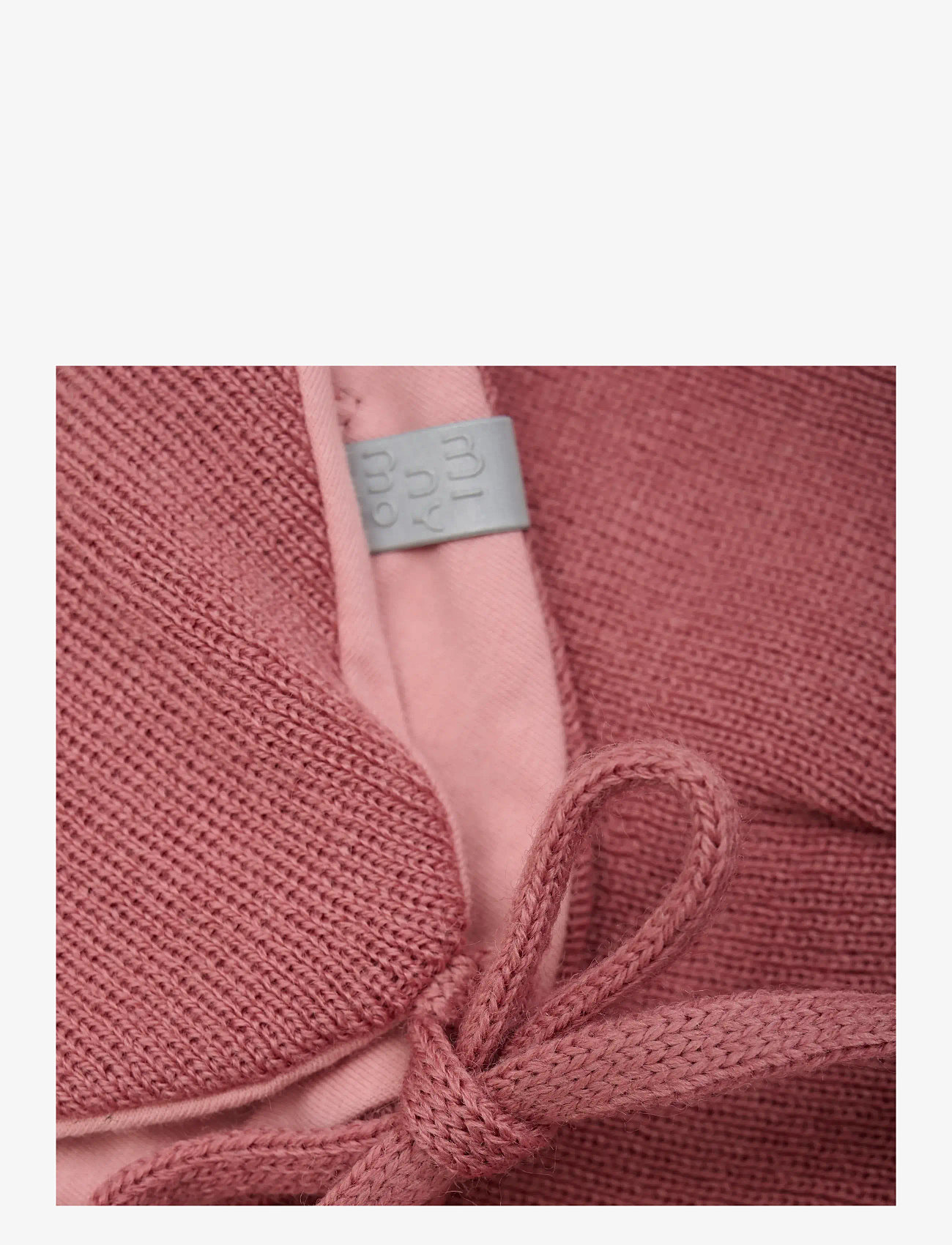 Minymo - Hat w. detachable fake fur - beanies - withered rose - 2