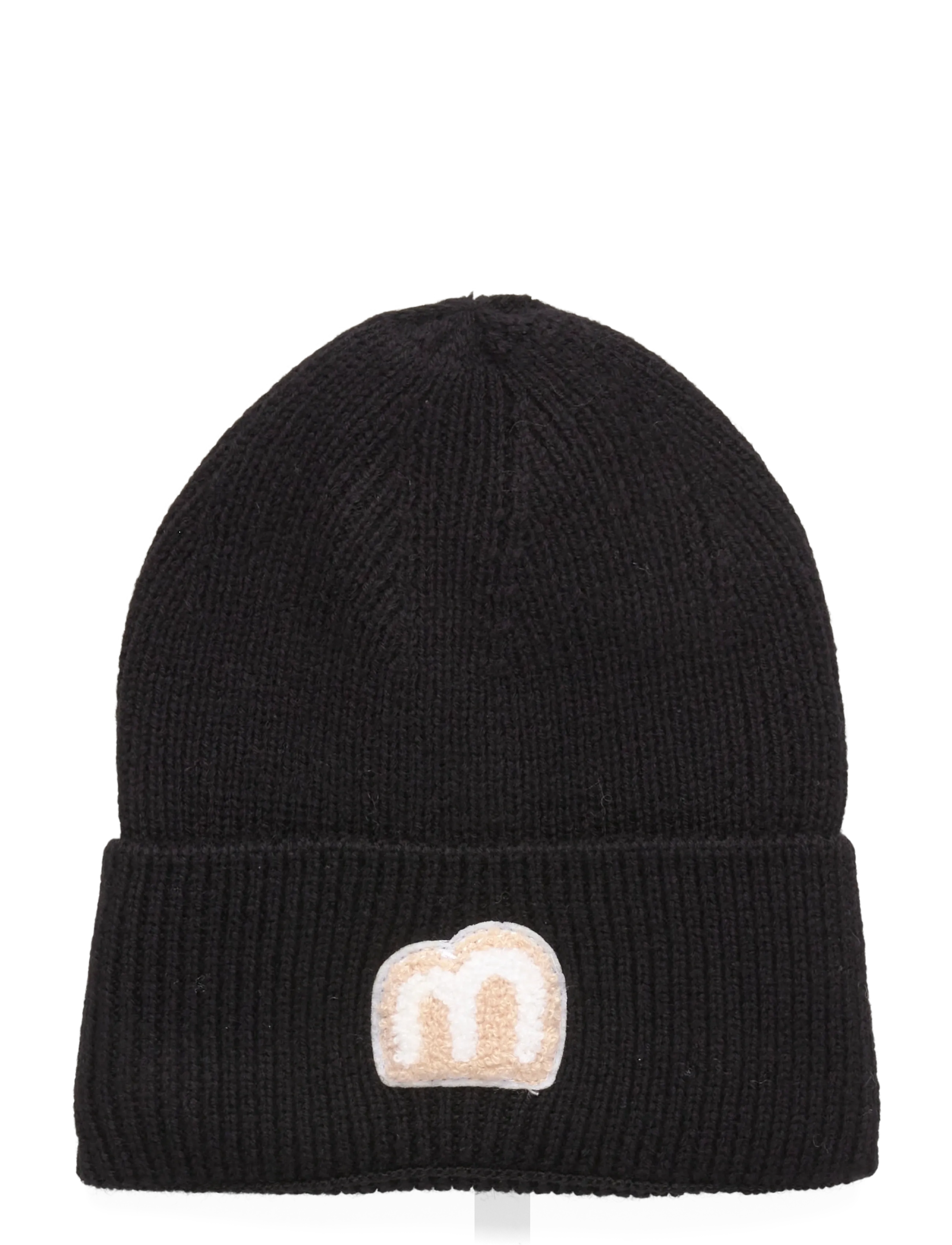 Minymo Solid Logo Hat, 1-3Y, Hats, Schwarz - Beanie, Kinder