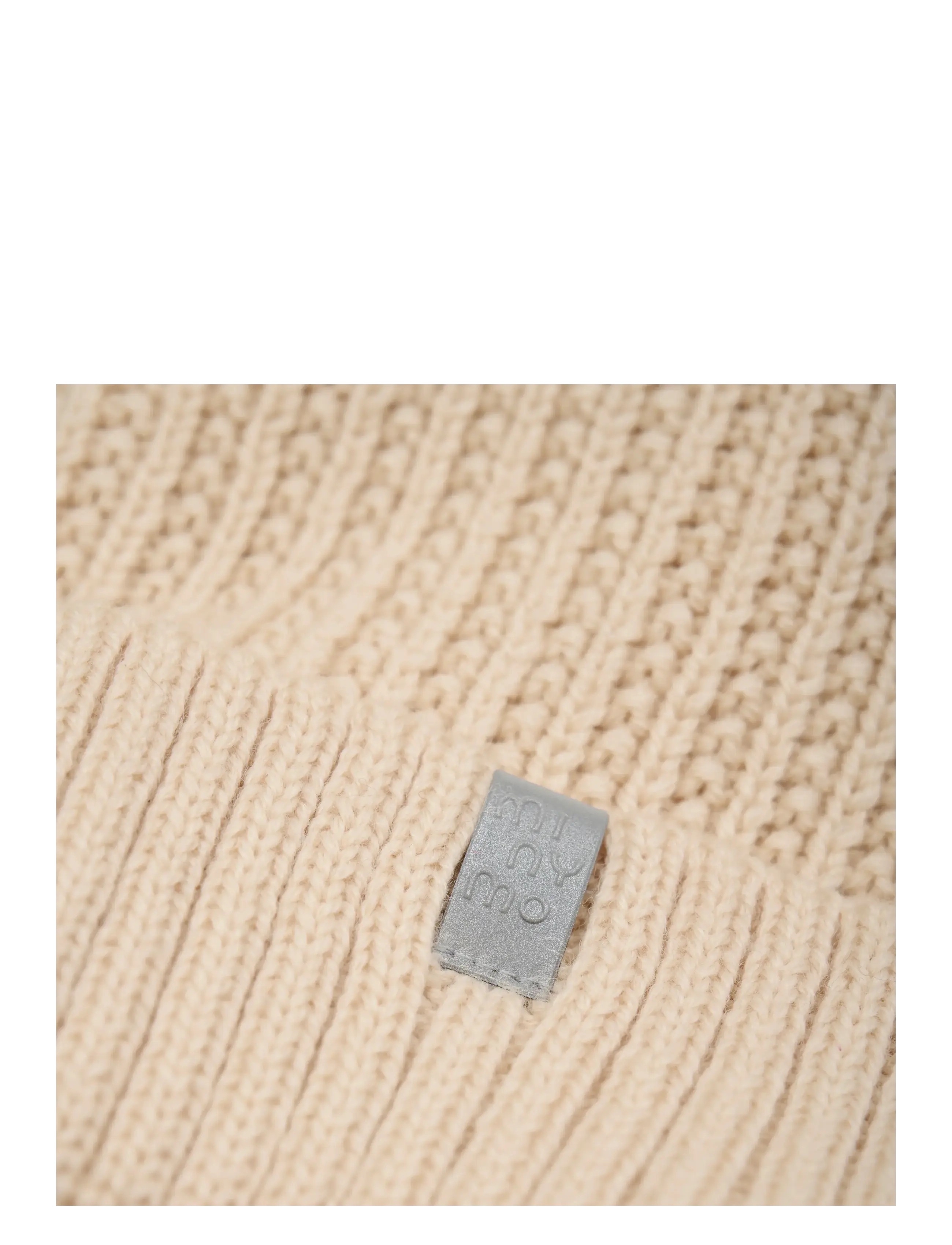 Minymo - Hat w. detachable fake fur - accessories - sandshell - 3