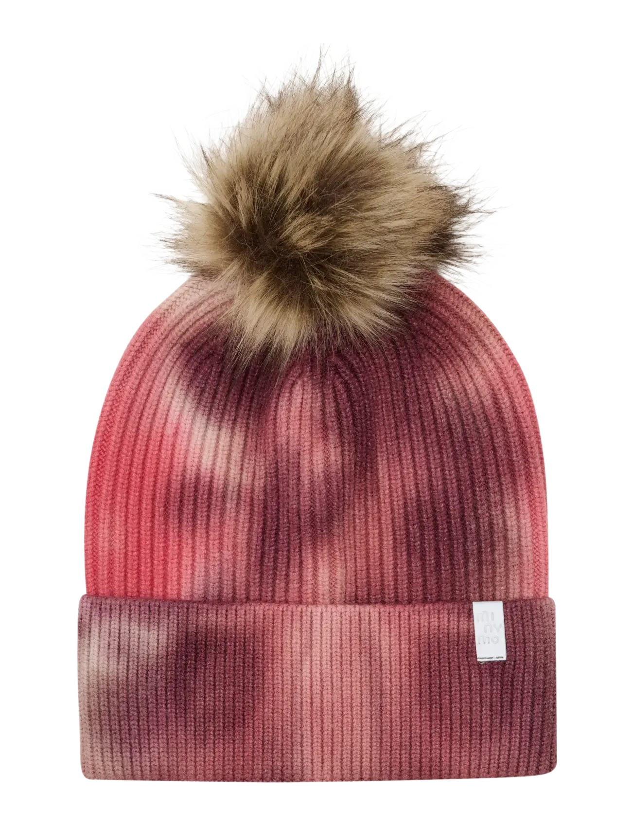 MINYMO Hat W. Fixed Pom Pom Rot - 1-3Y - Kinder