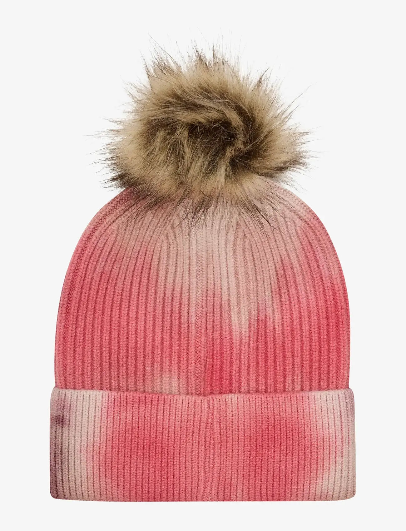 Minymo - Hat w. Fixed Pom Pom - beanies - withered rose - 2