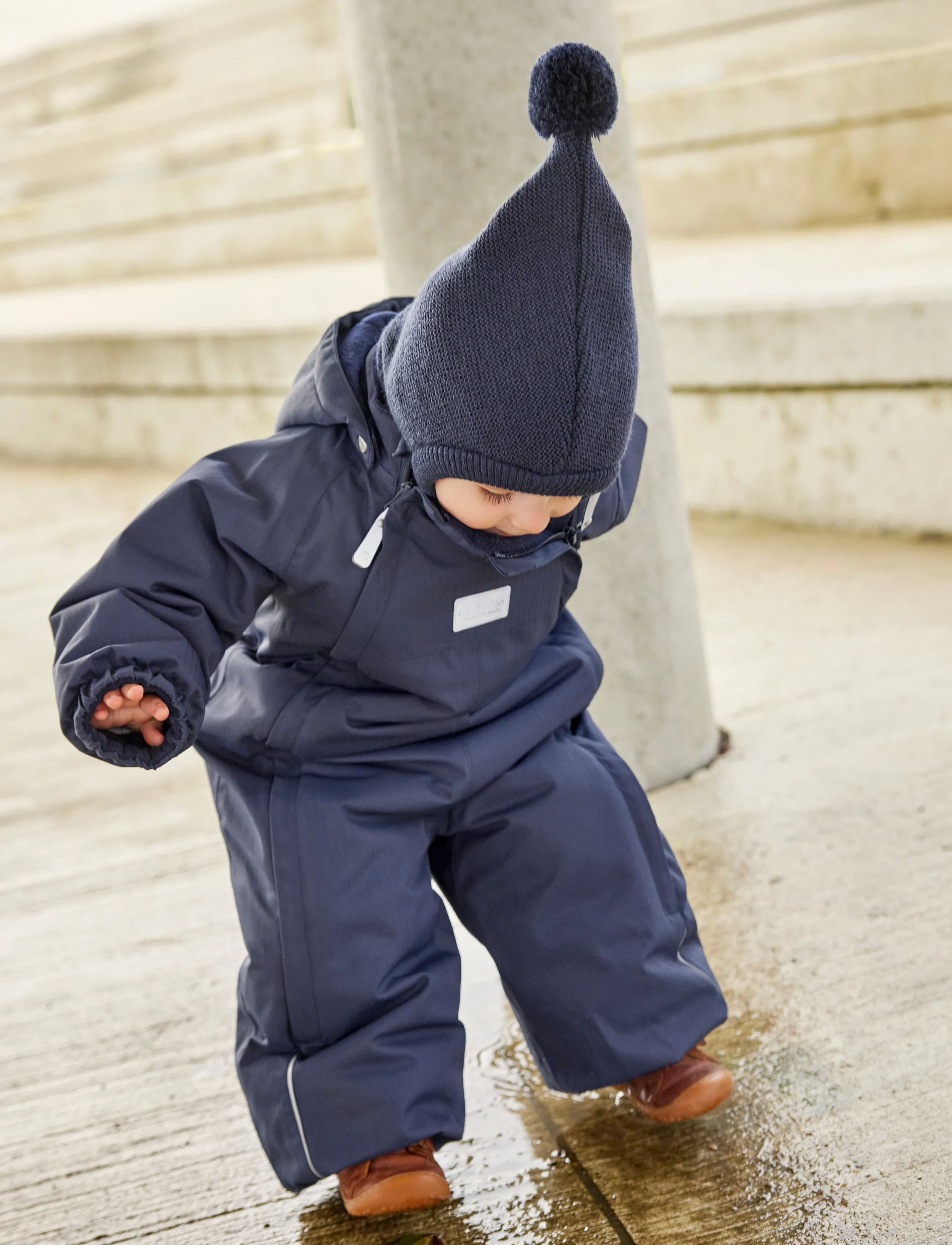 Minymo Balaclava W. Windstopper, 6-9M, Headwear, Marineblau - Balaclava, Kinder