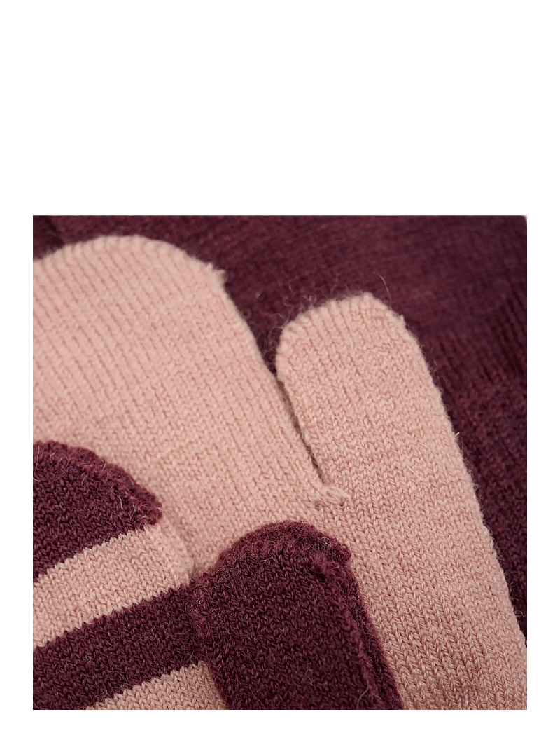 Minymo - Magic mittens knit 3-pack - handsker - catawba grape - 4