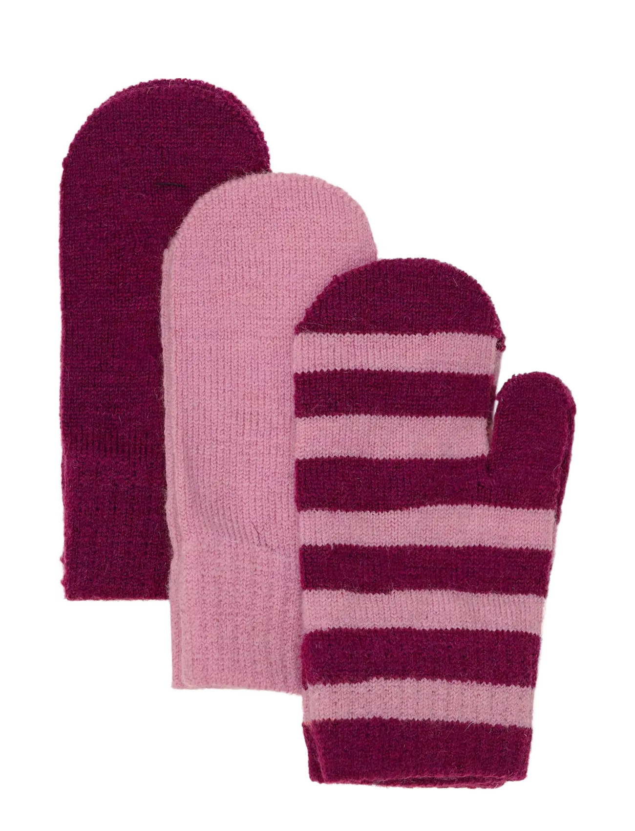 Magic mittens knit 3-pack - MAGENTA PURPLE