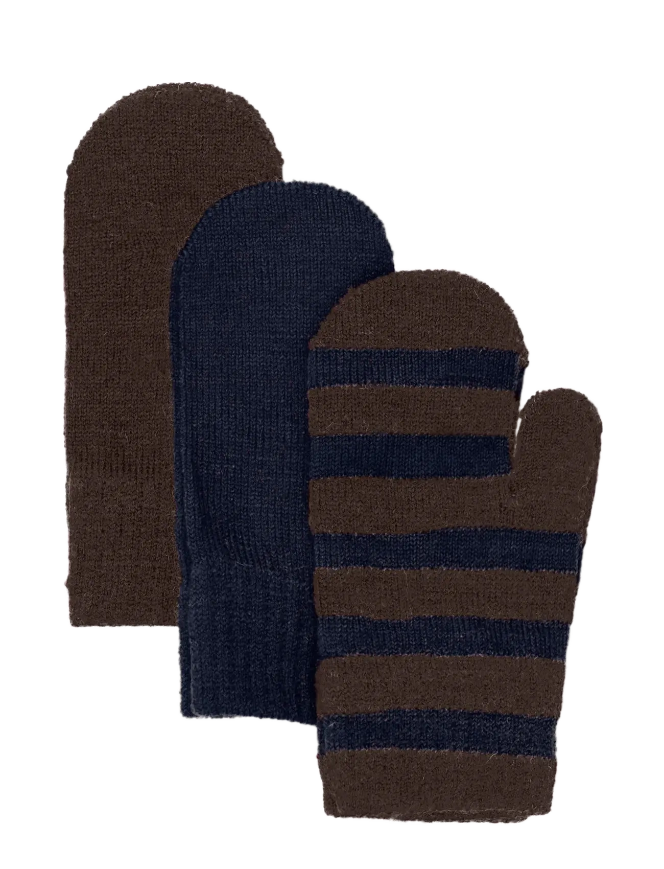 MINYMO Magic Handschuhe Knit 3-Pack Braun - 3-6Y - Kinder