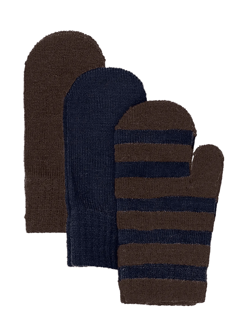 Minymo - Magic mittens knit 3-pack - handschuhe - parisian night - 0