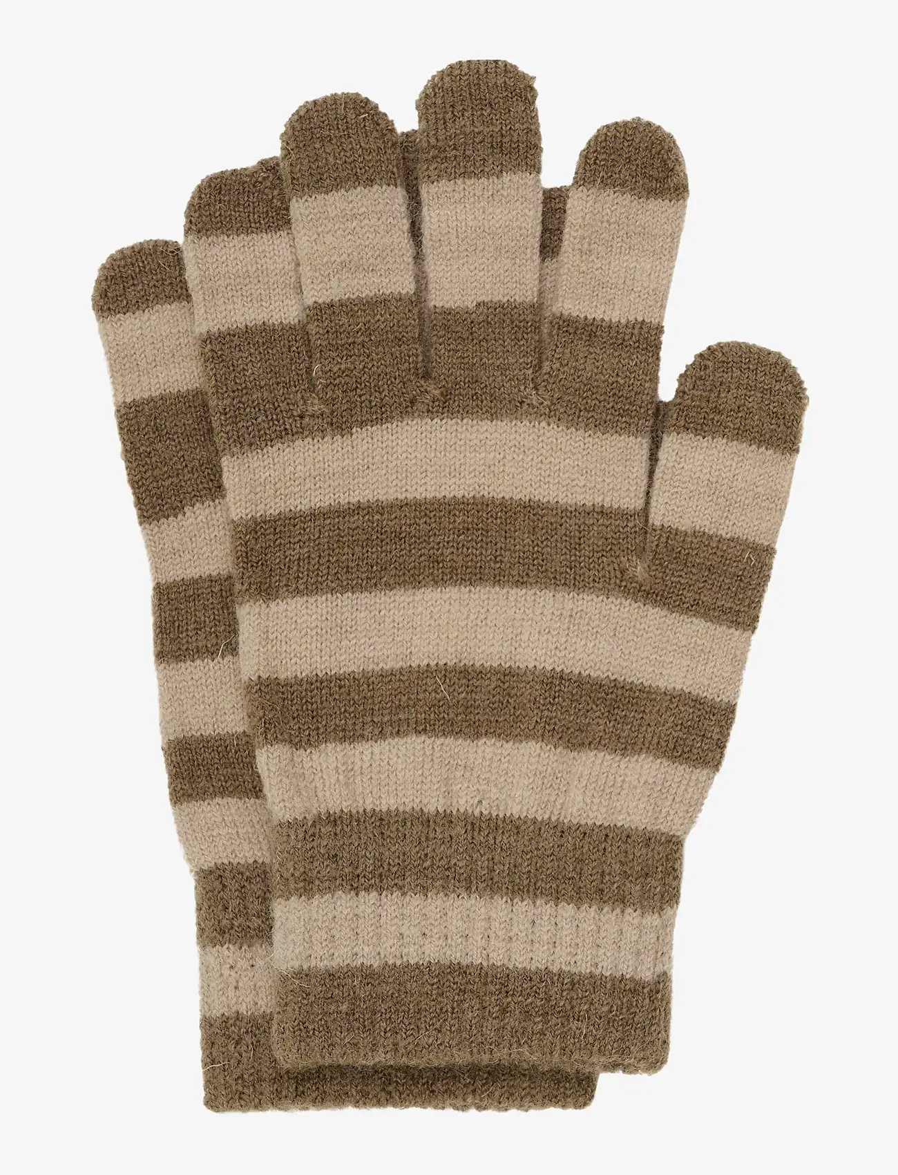 Minymo - Magic gloves knit 3-pack - accessoires - caribou - 2
