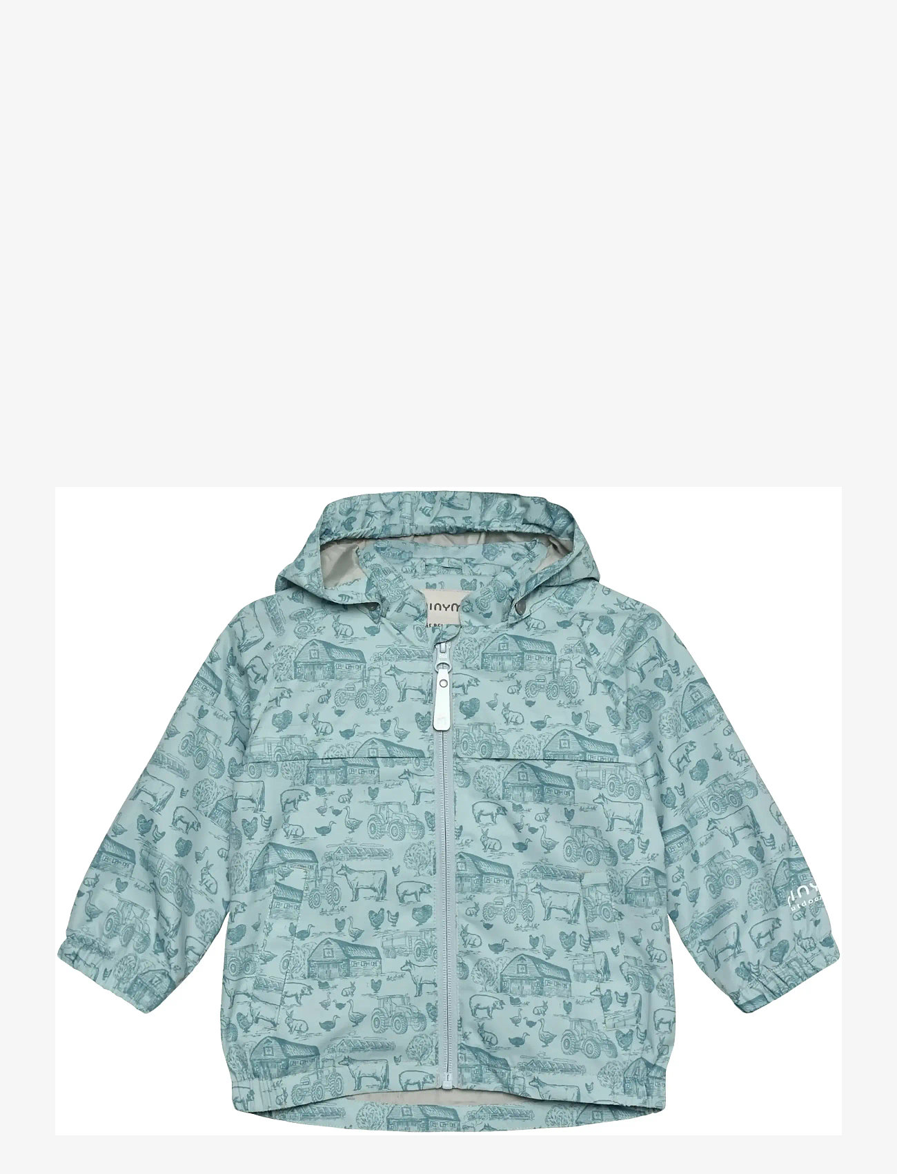 Minymo - Baby Jacket -  AOP - efterårsjakker - niagara mist - 0