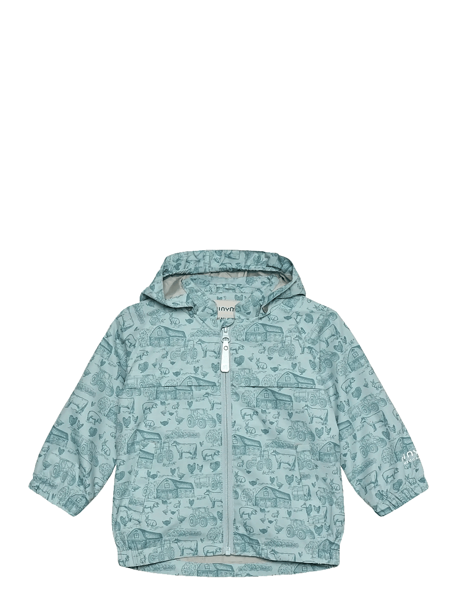 Minymo - Baby Jacket - AOP - veste coupe-vent - niagara mist - 0
