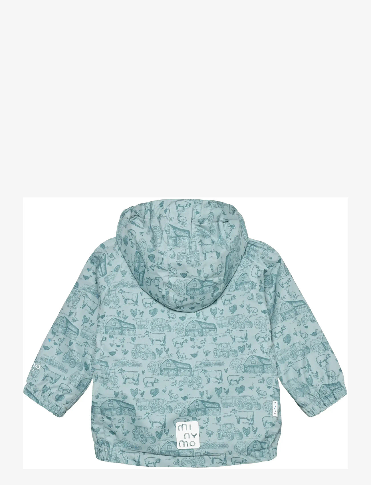 Minymo - Baby Jacket -  AOP - efterårsjakker - niagara mist - 1