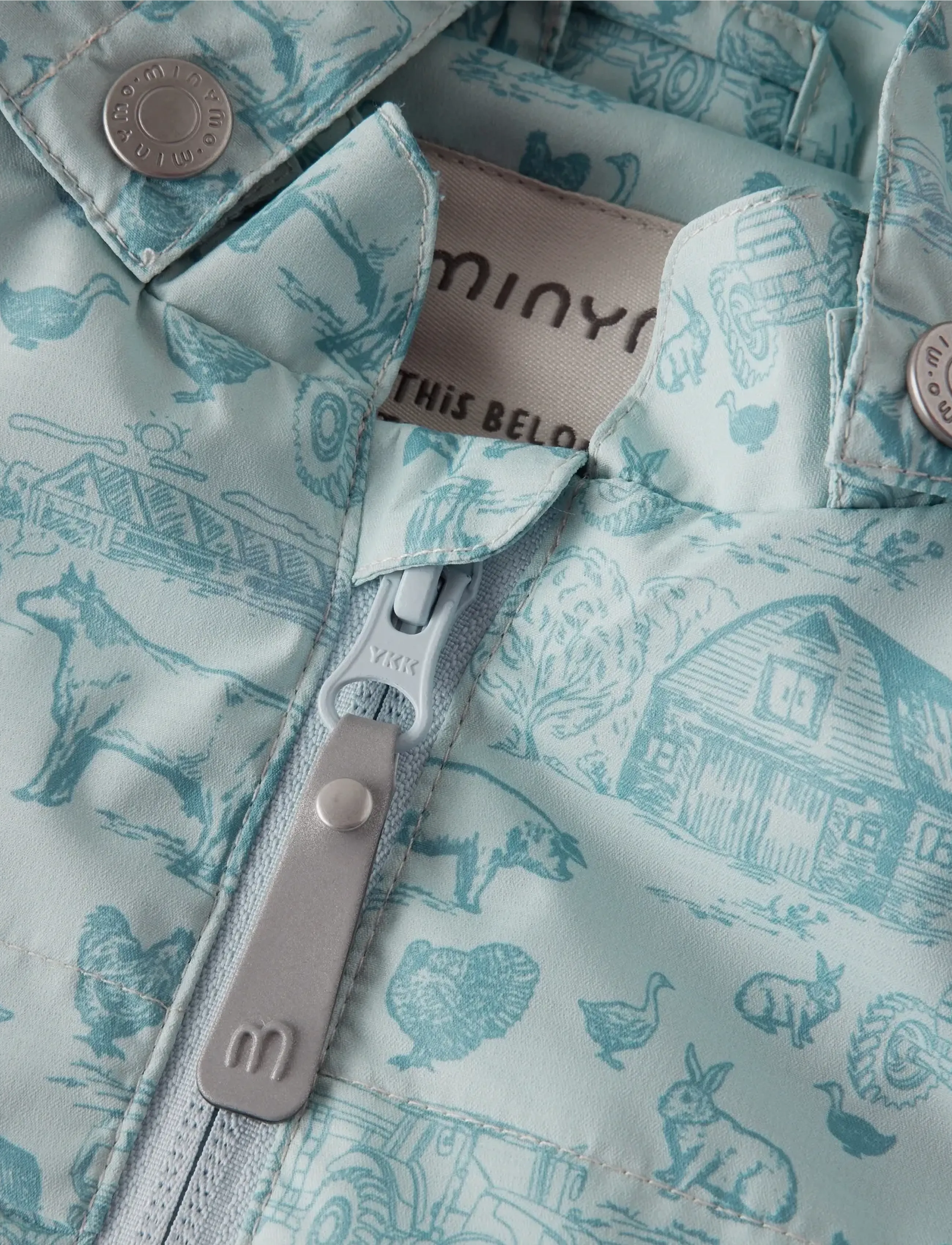 Minymo - Baby Jacket -  AOP - veste coupe-vent - niagara mist - 3