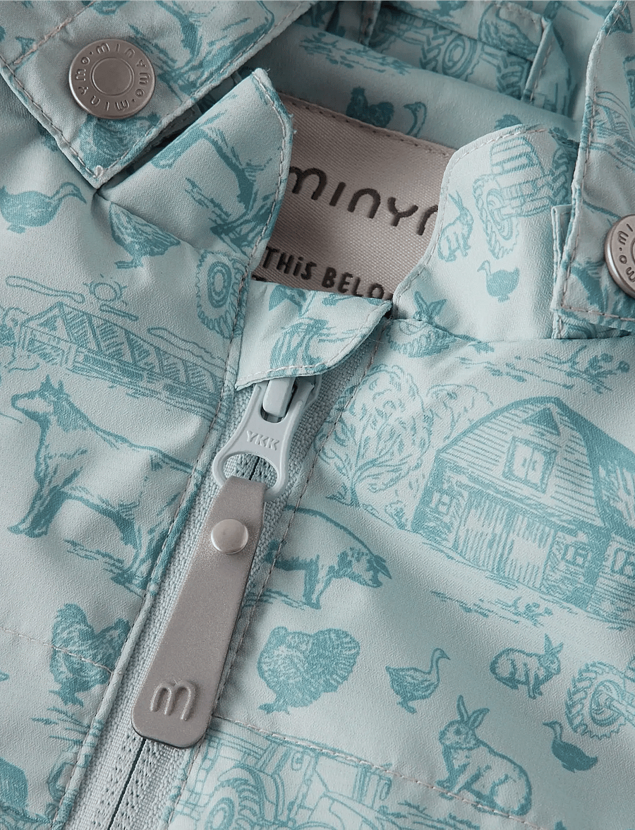 Minymo - Baby Jacket - AOP - veste coupe-vent - niagara mist - 3