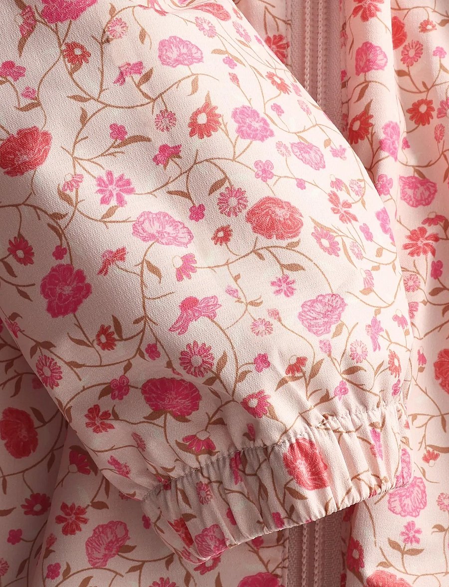 Minymo - Baby Jacket - AOP - vindjakker - peach whip - 3