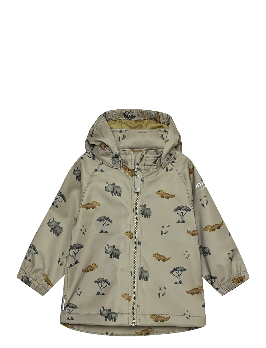 Minymo - Softshell Jacket AOP - softshell-jackor - crockery - 0
