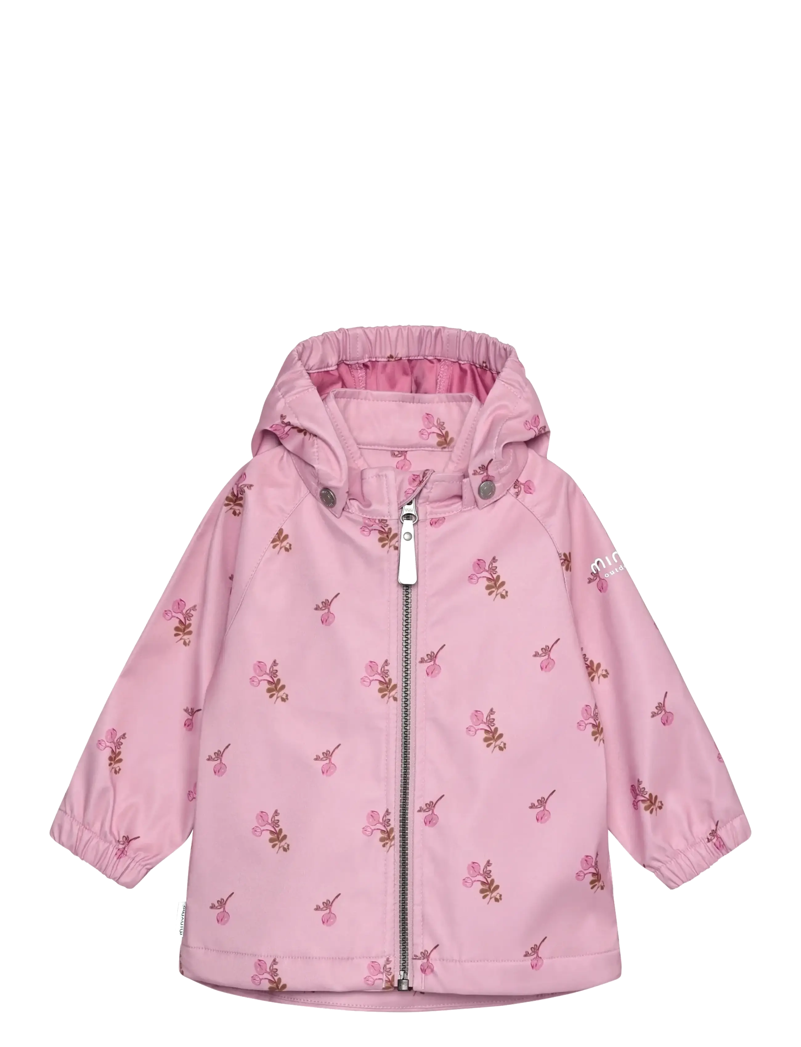 Minymo Softshell Jacket AOP - Softshell-jackor - SILVER PINK / pink/rose