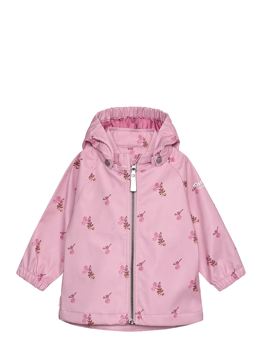 Minymo - Softshell Jacket AOP - softshell jakker - silver pink - 1