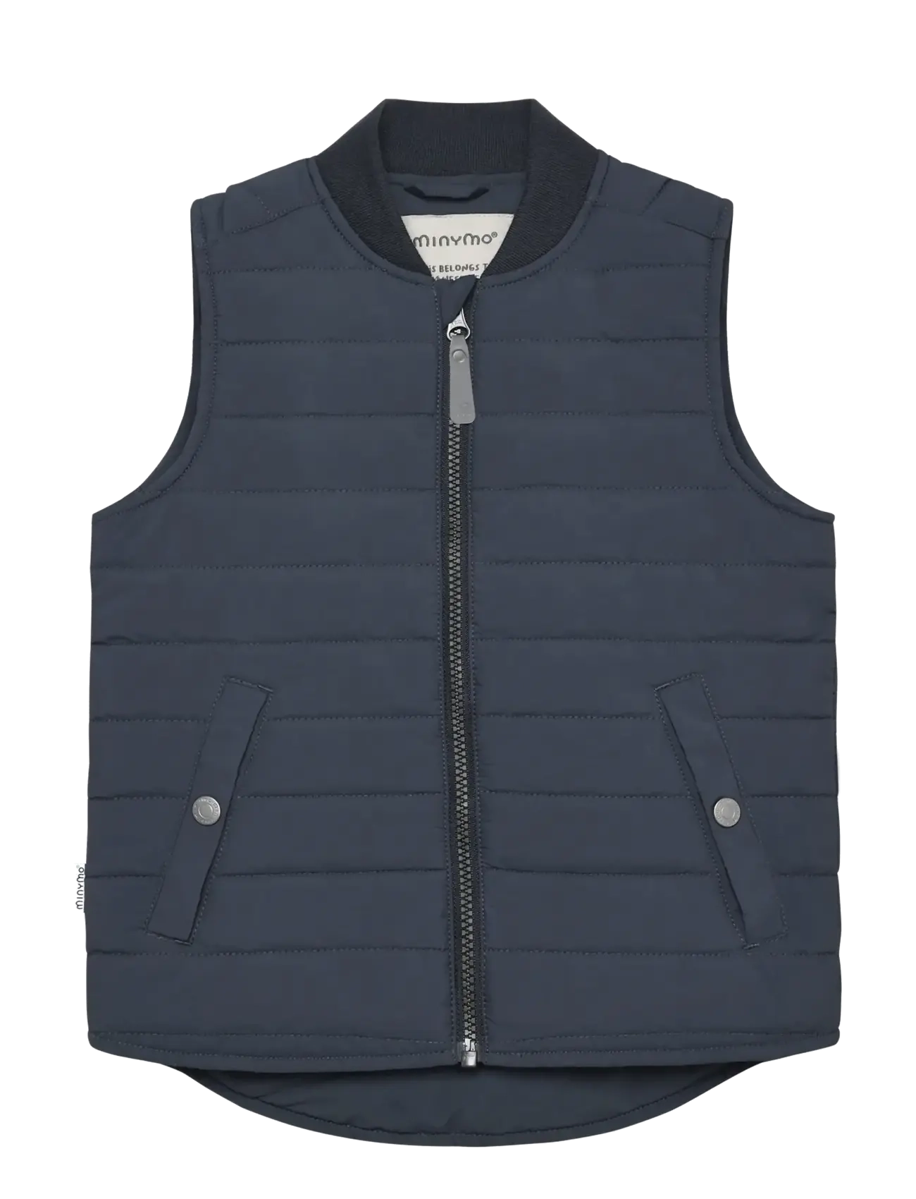 Minymo Vest - Quilted - Minymo - ODYSSEY GRAY / navy