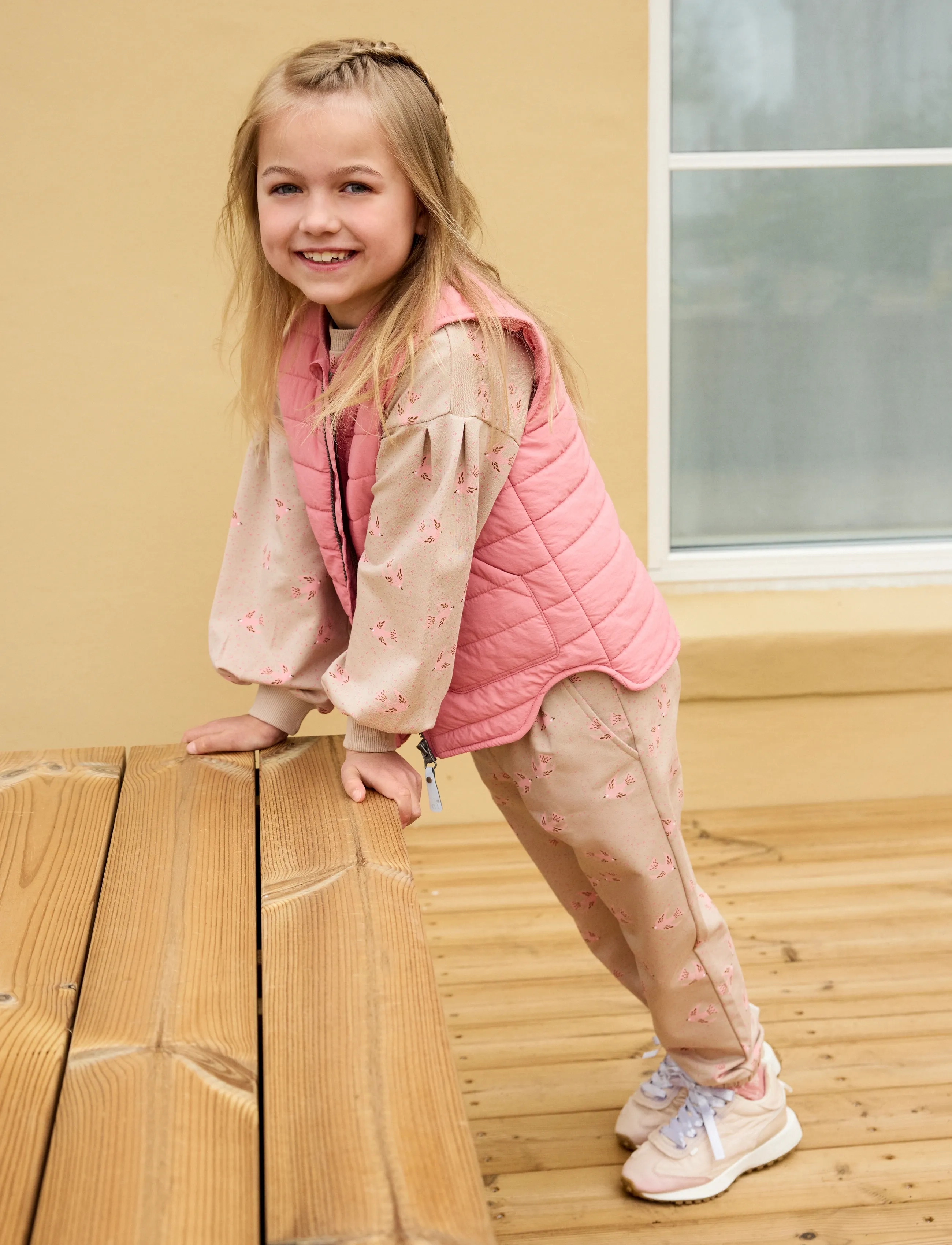 Minymo Vest Quilted, 104, Oberbekleidung, Rosa - Outdoor Westen, Kinder