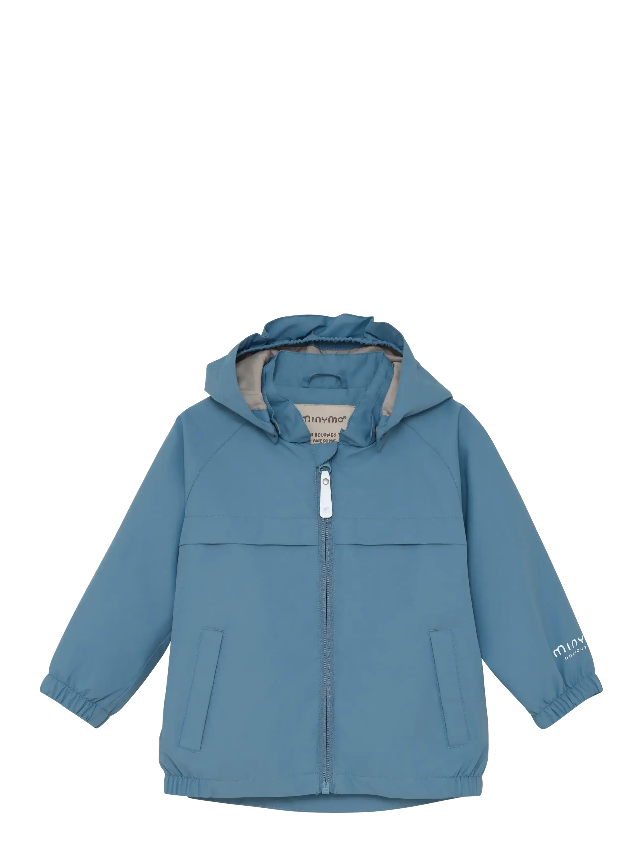 Minymo Jacket Solid, 116, Jackets & Coats, Blau - Windbreaker, Kinder