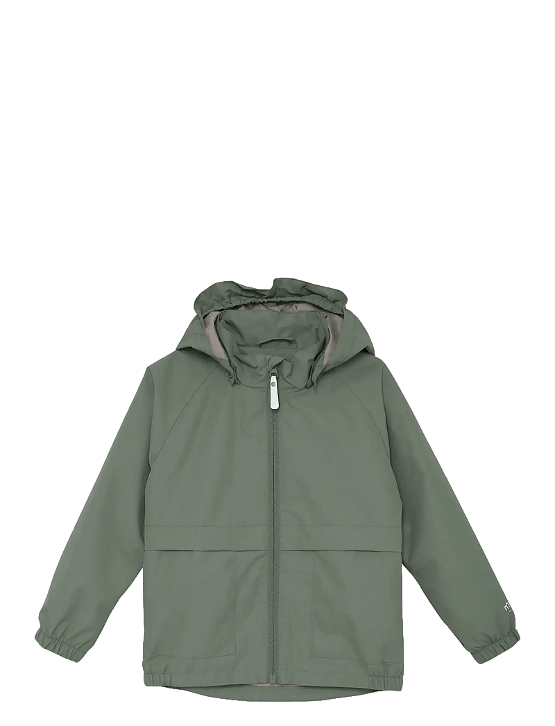 Minymo - Jacket - Solid Color - fodrade regnkläder - lily pad - 0