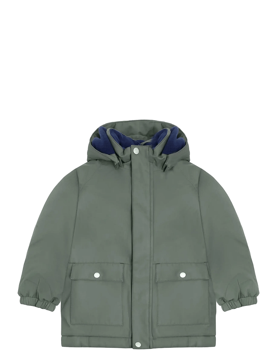 Minymo - Winter Jacket Colorblock - daunen- und steppjacken - beetle - 0
