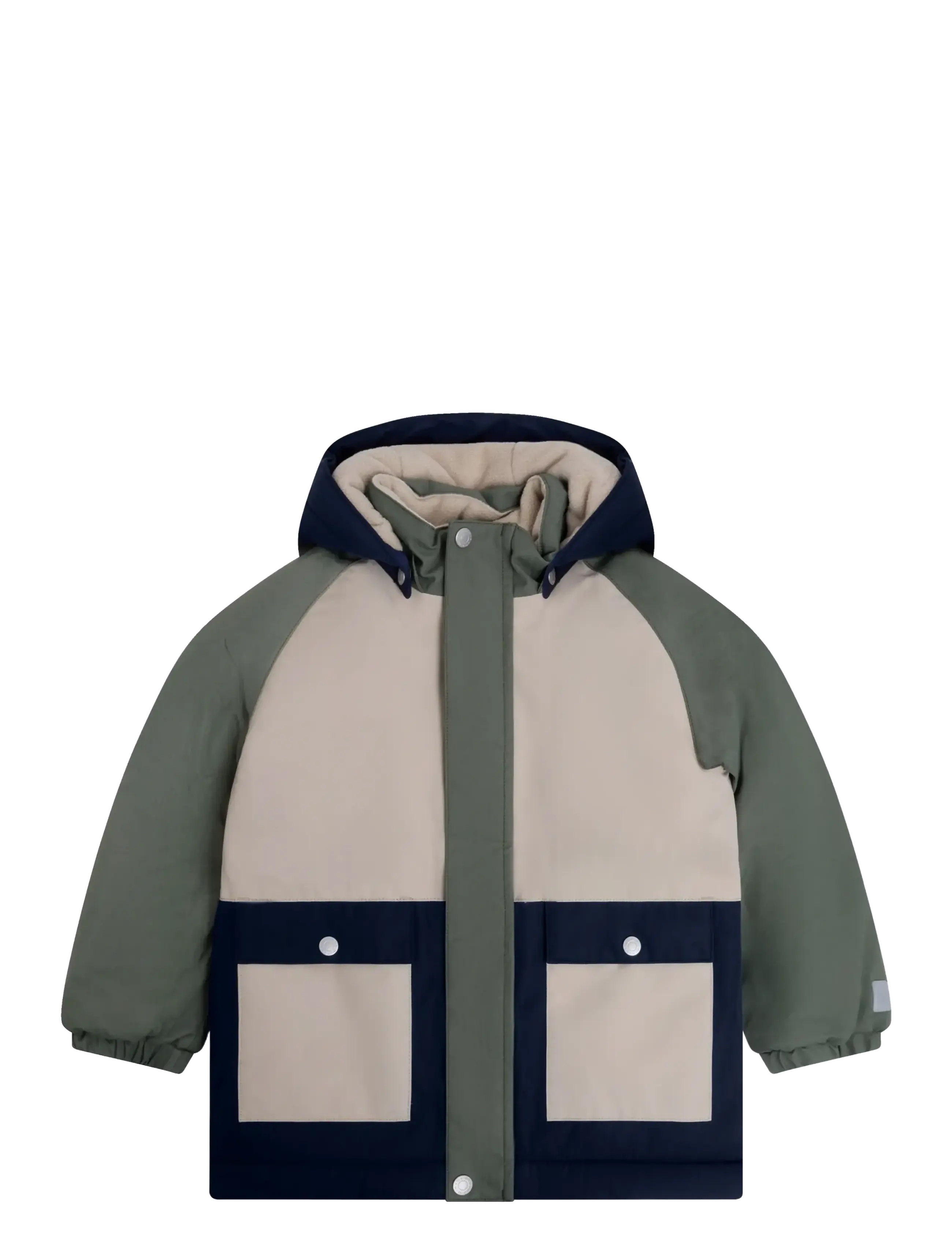 Minymo Winter Jacket Colorblock - Minymo - CROCKERY / multi
