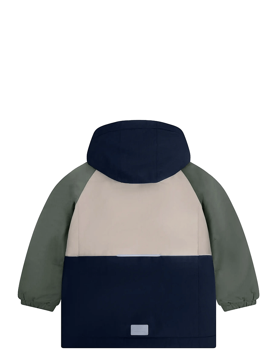 Minymo - Winter Jacket Colorblock - daunen- und steppjacken - crockery - 2