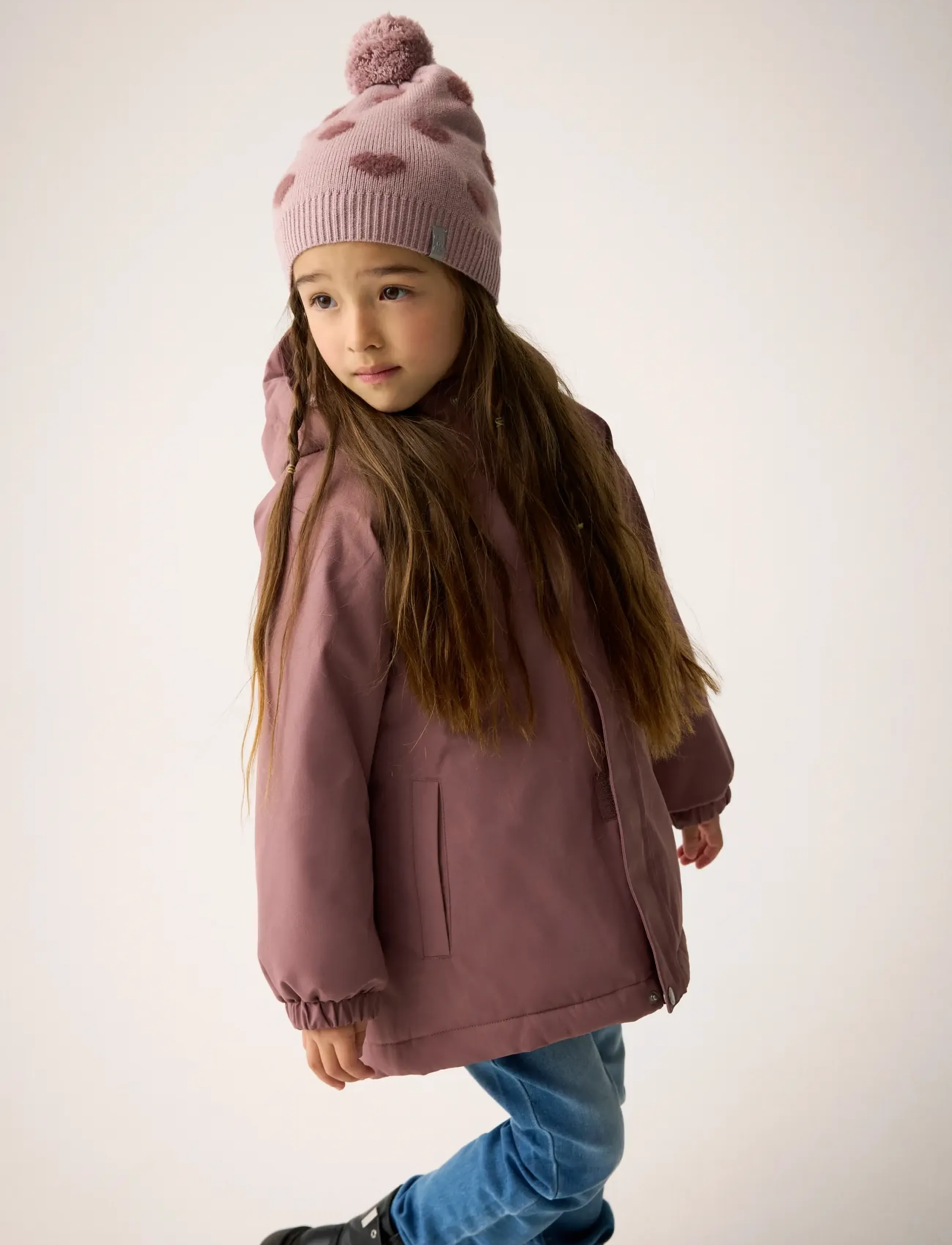 Minymo Winter Jacket, Kinder, Kinder Winterjacke, Rosa, Gr.140