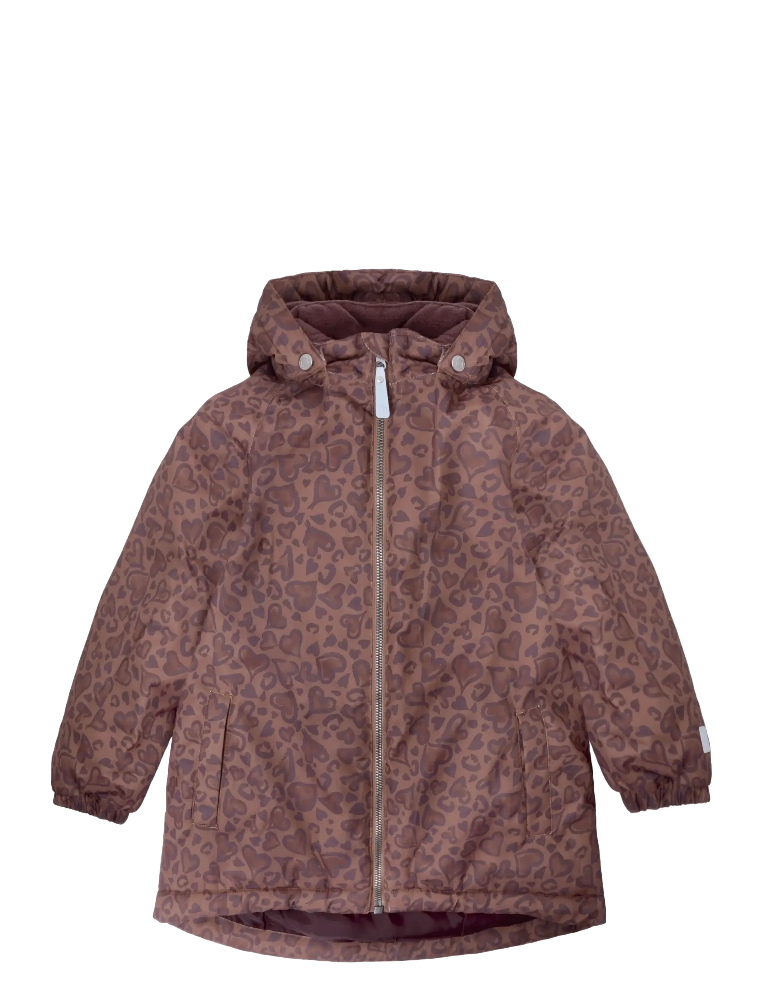 Minymo Winter Jacket AOP - Inspiration - BURLWOOD / multi
