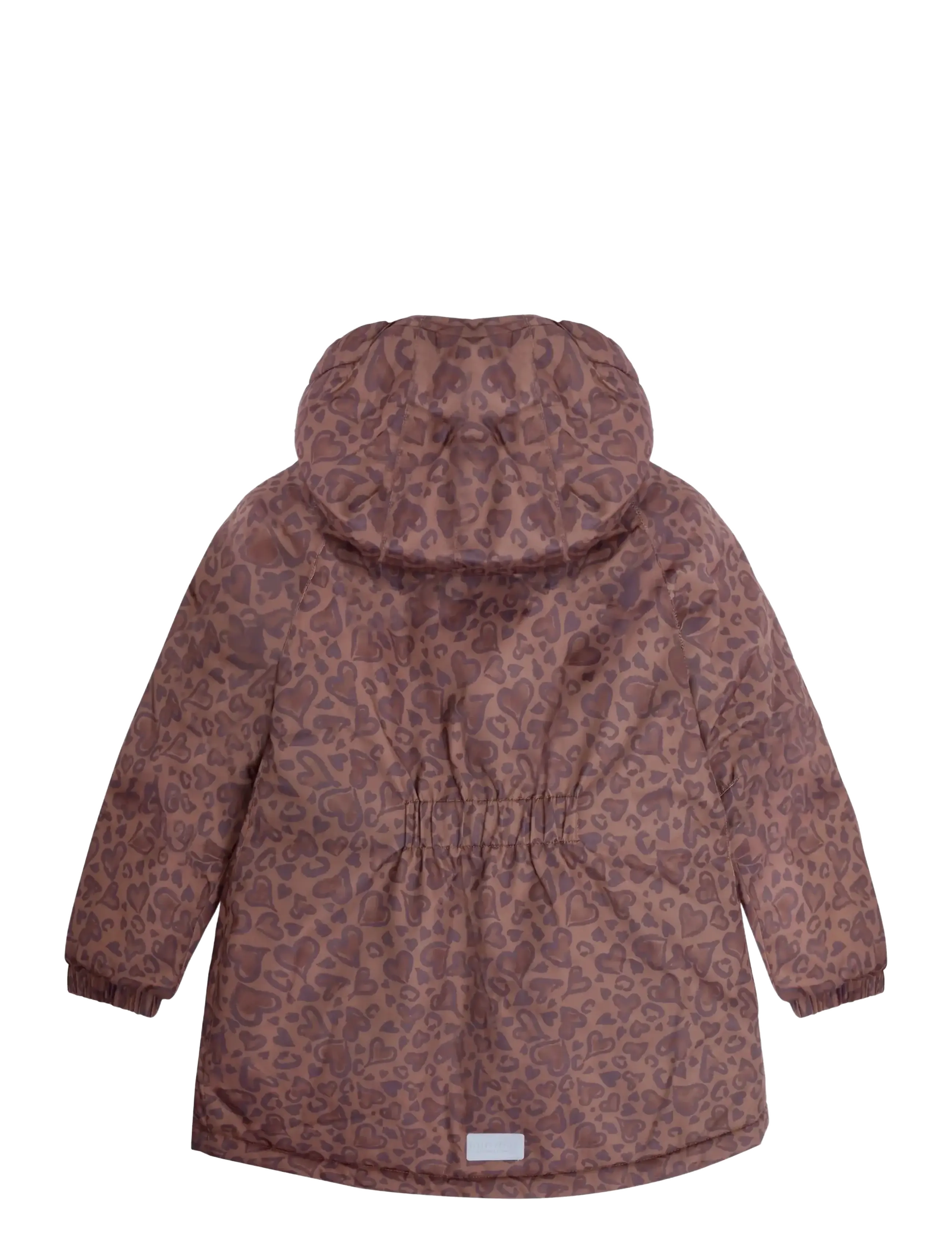 Minymo - Winter Jacket AOP - daunen- und steppjacken - burlwood - 1