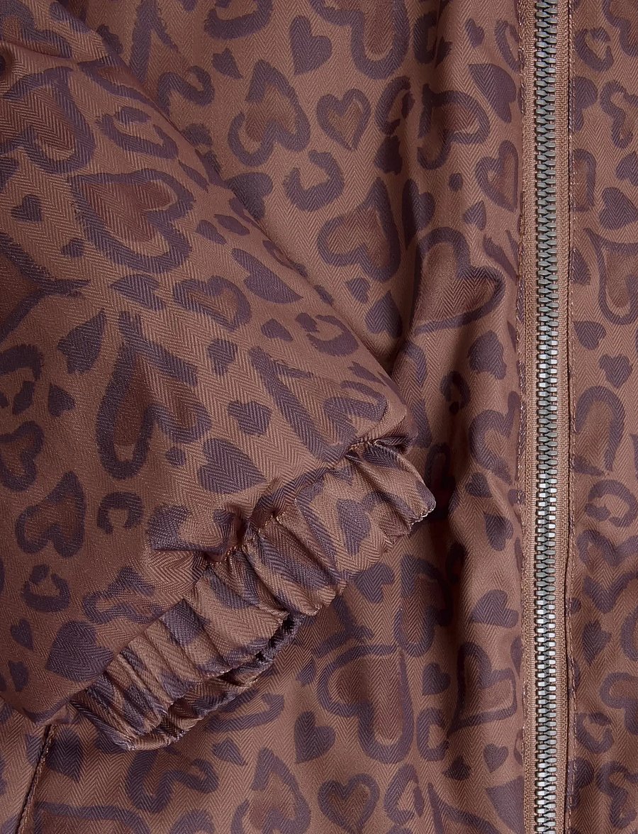 Minymo - Winter Jacket AOP - daunen- und steppjacken - burlwood - 3
