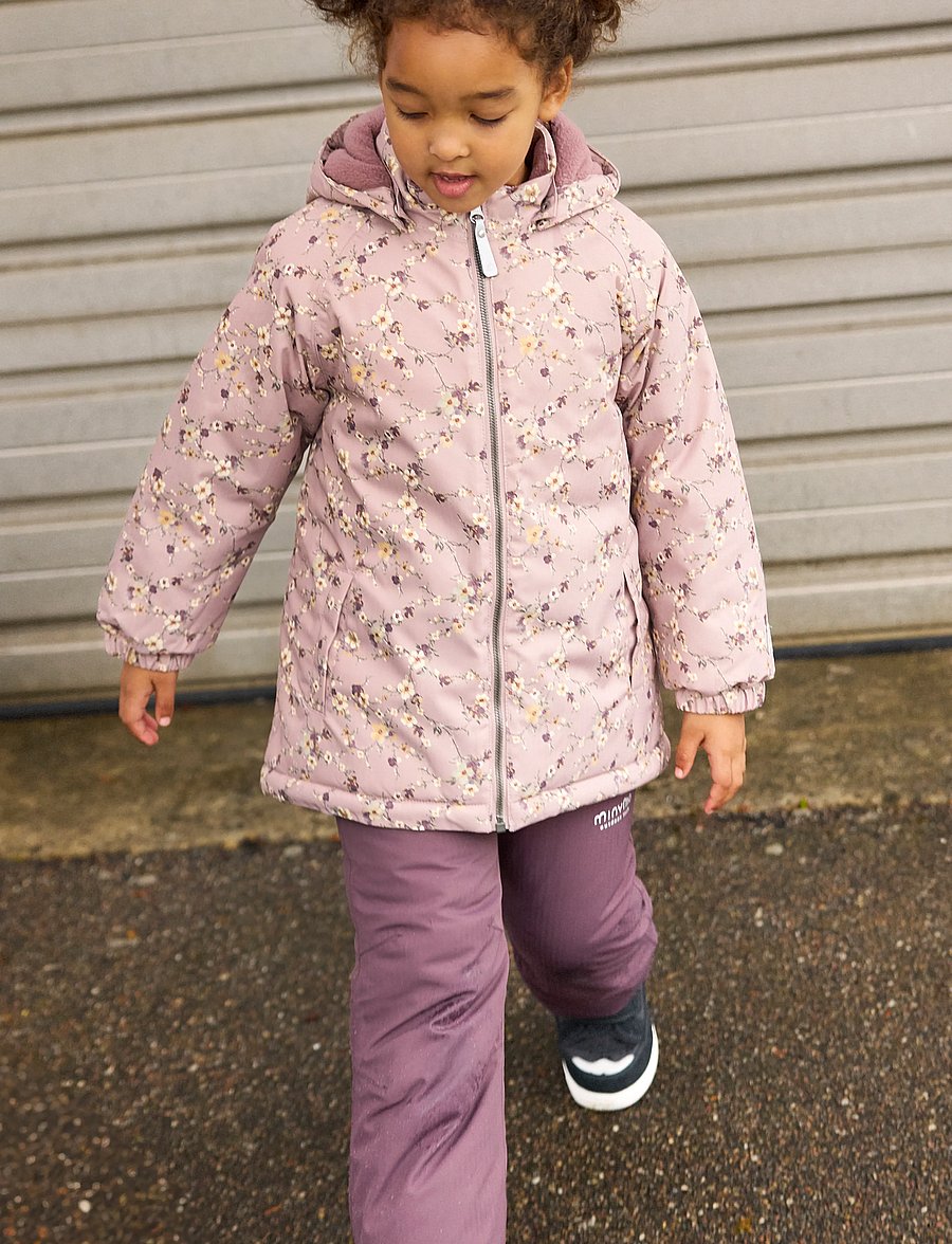 Minymo - Winter Jacket AOP - dunjackor & fodrade jackor - fawn - 0