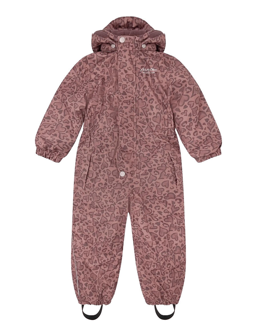 Minymo - Snow Suit AOP - schneeanzug - burlwood - 1
