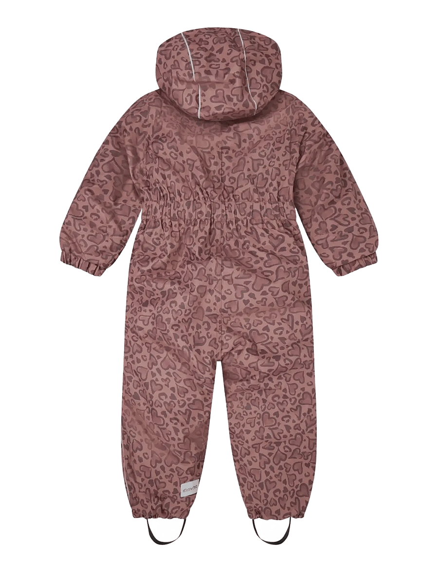 Minymo - Snow Suit AOP - schneeanzug - burlwood - 2