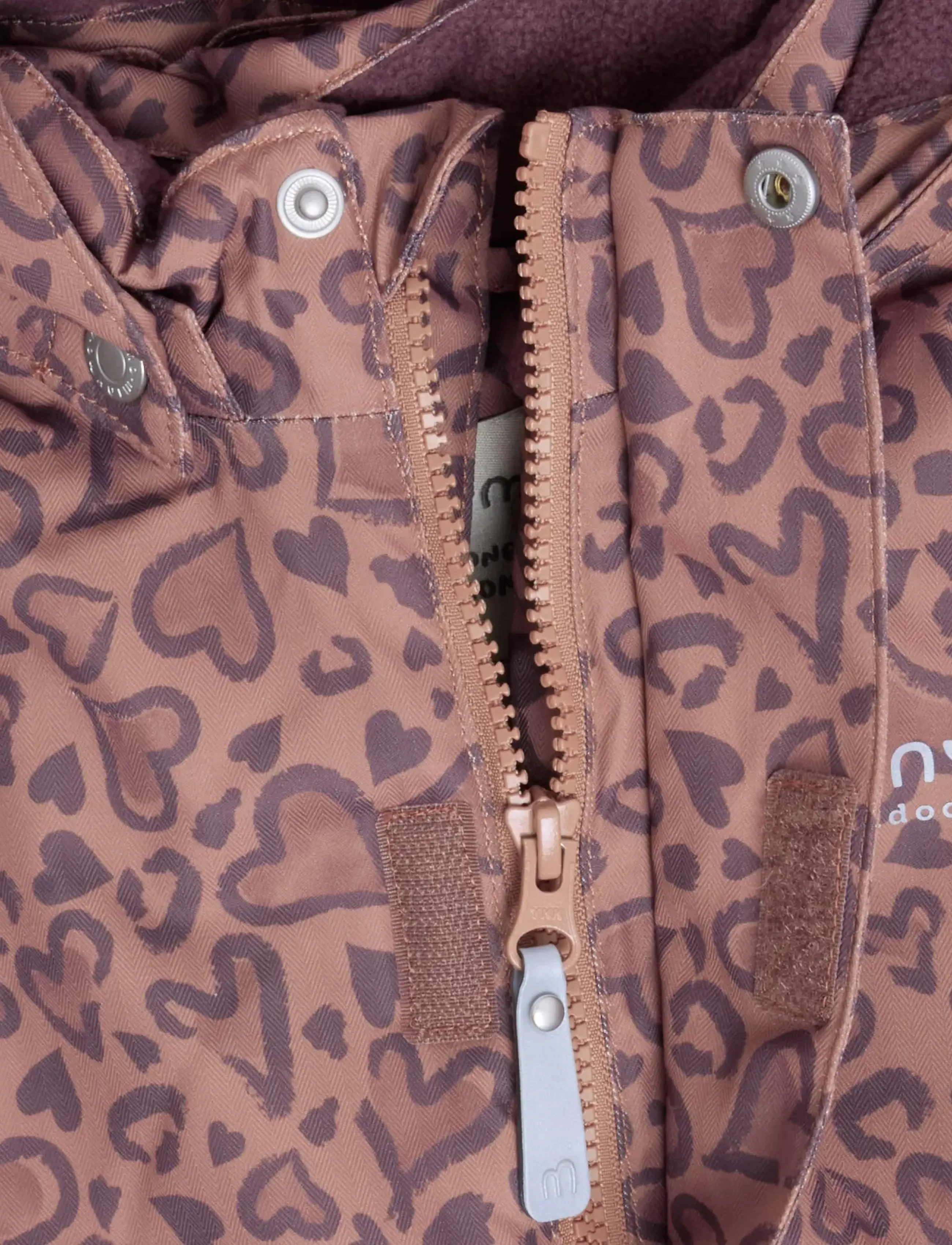 Minymo - Snow Suit AOP - schneeanzug - burlwood - 4