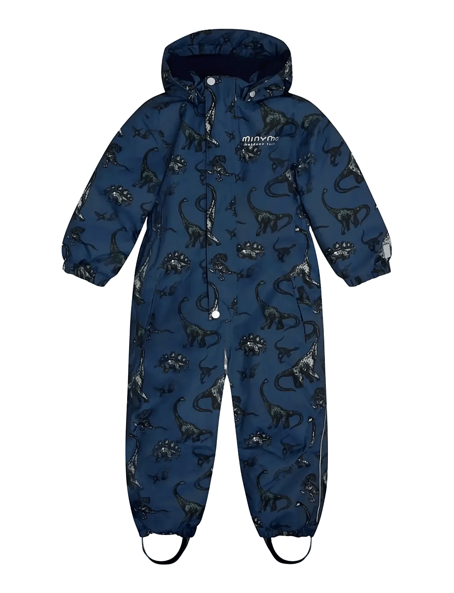 Minymo - Snow Suit AOP - schneeanzug - dark denim - 0