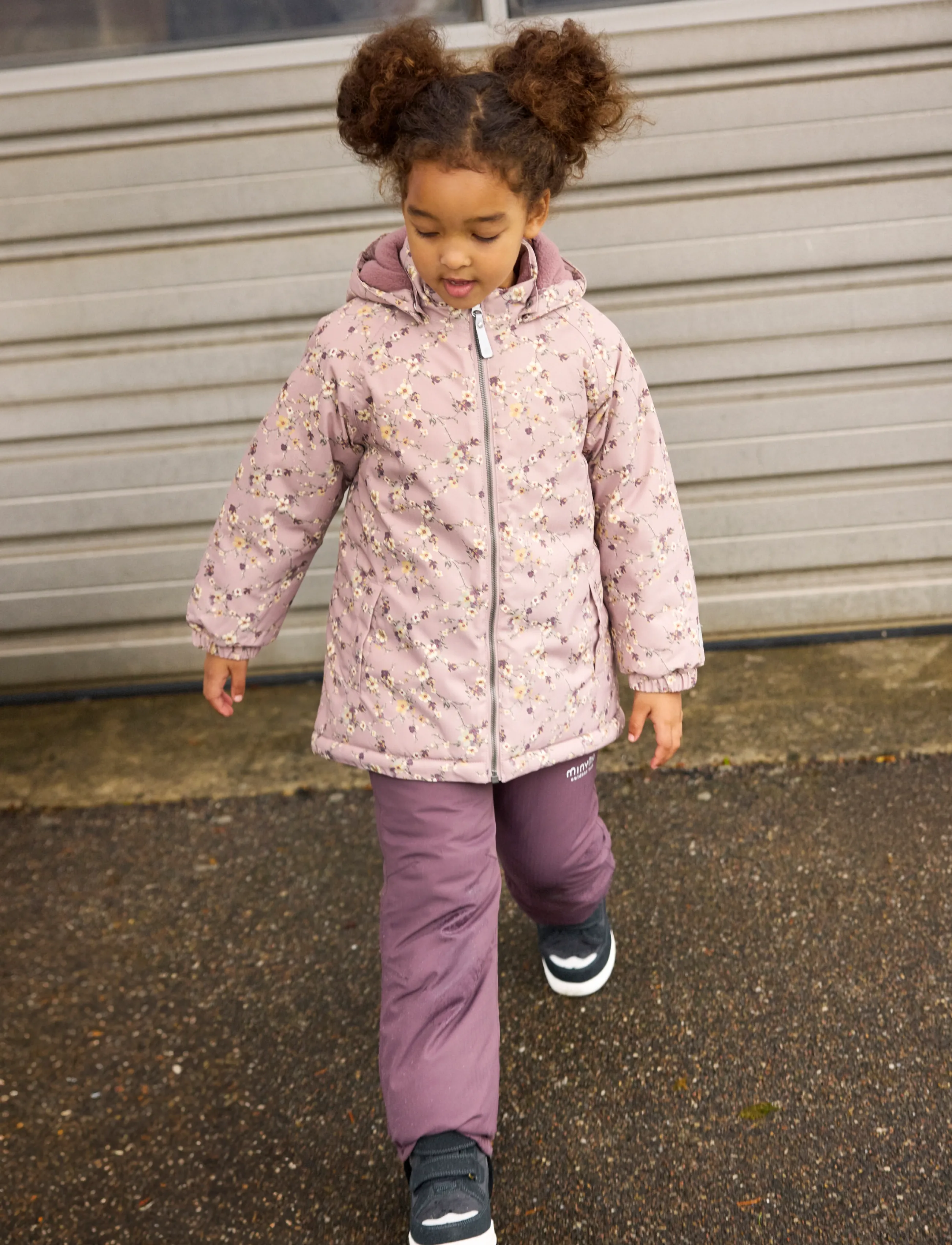 Minymo Winter Pants, Kinder, Winterhose Mit Trägern, Lila, Gr.122